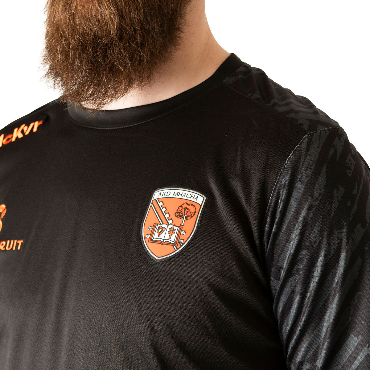 Mc Keever Armagh GAA Boost Tee - Adult - Black/Charcoal