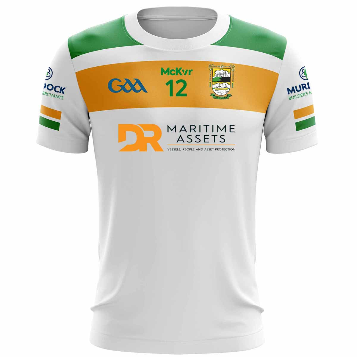 McKvr An Riocht GFC Numbered Playing Jersey - Adult - White – McKeever ...