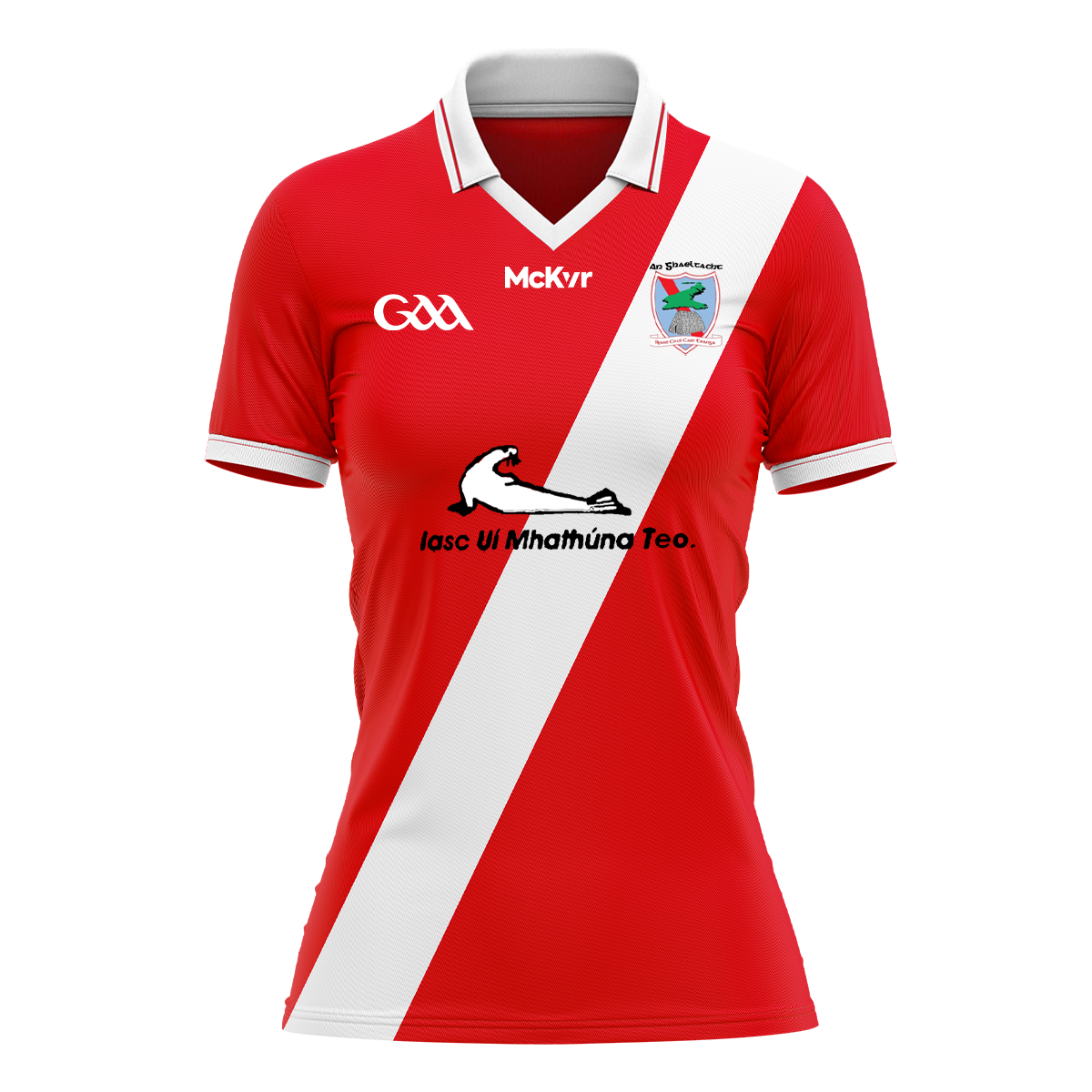 Mc Keever An Ghaeltacht GAA Playing Jersey - Womens - Red/White