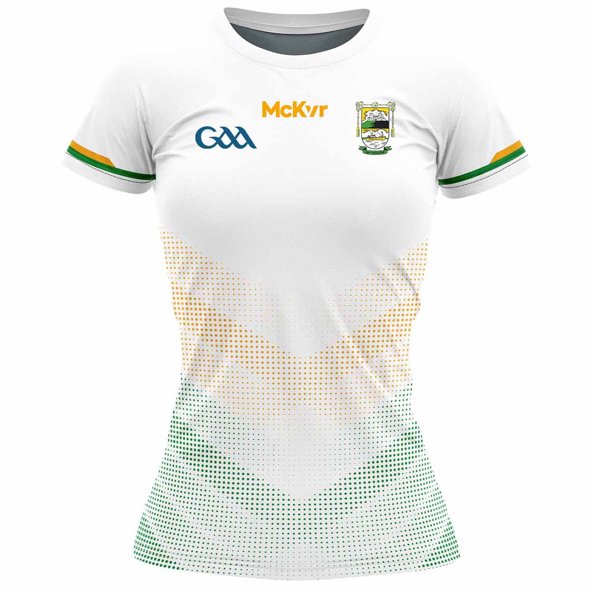 McKvr An Riocht GFC Training Jersey - Womens - White – McKeever Sports UK
