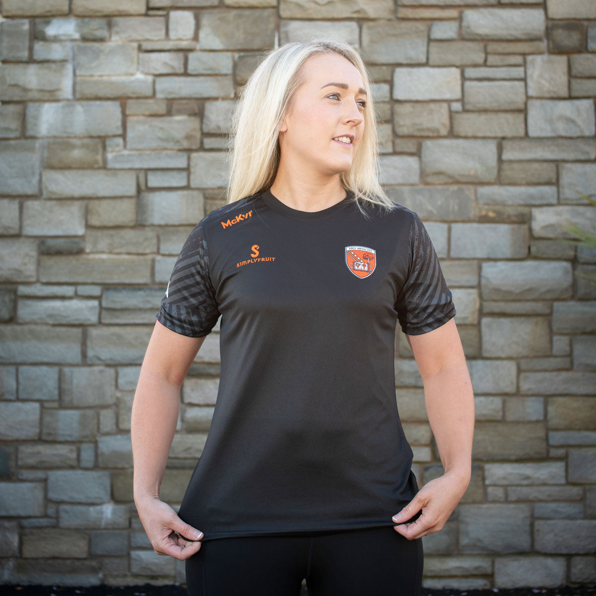 Mc Keever Armagh GAA Boost Tee - Womens - Black/Charcoal