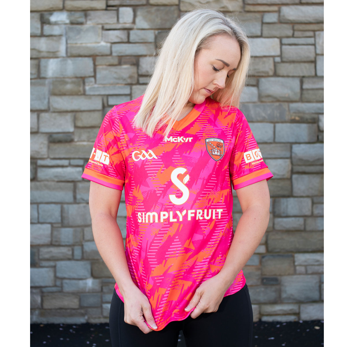 Mc Keever Armagh GAA Boost Training Jersey - Womens - Pink/Orange