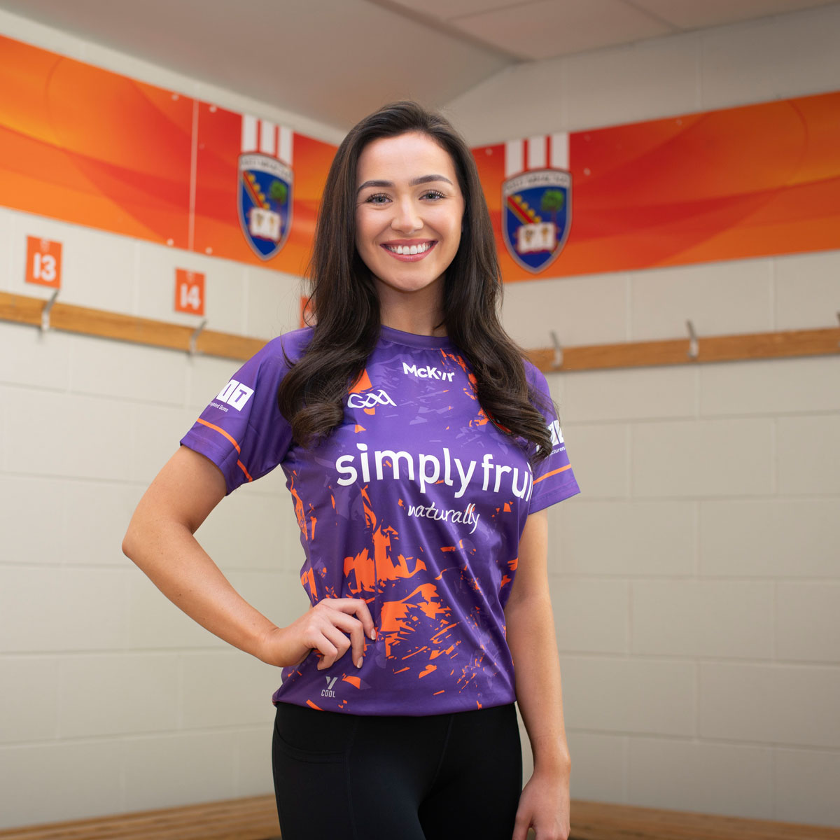Mc Keever Armagh GAA Official Vital Training Jersey - Womens - Purple/Orange
