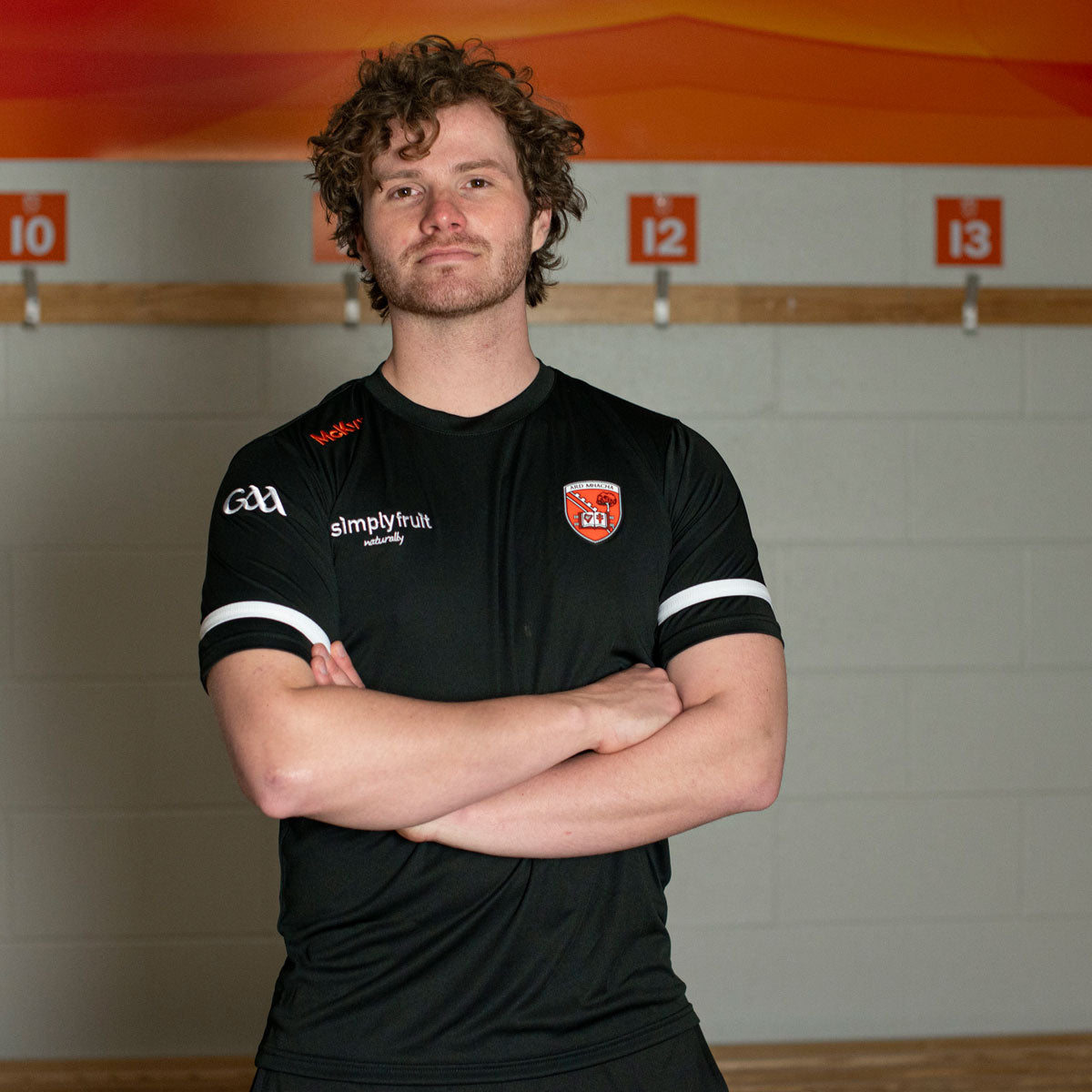 McKvr Armagh GAA Official Vital Training T-Shirt - Adult - Black/White