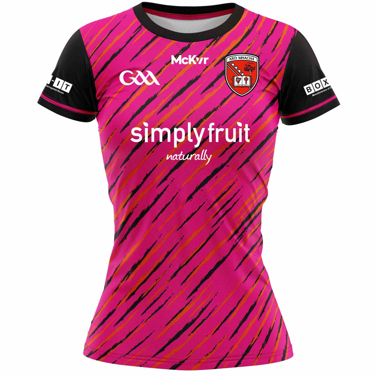Mc Keever Armagh GAA Official Pulse Training Jersey - Youth - Pink/Black/Orange