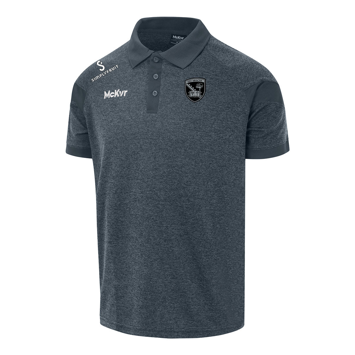 Mc Keever Armagh GAA Core 22 Polo Top - Adult - Charcoal