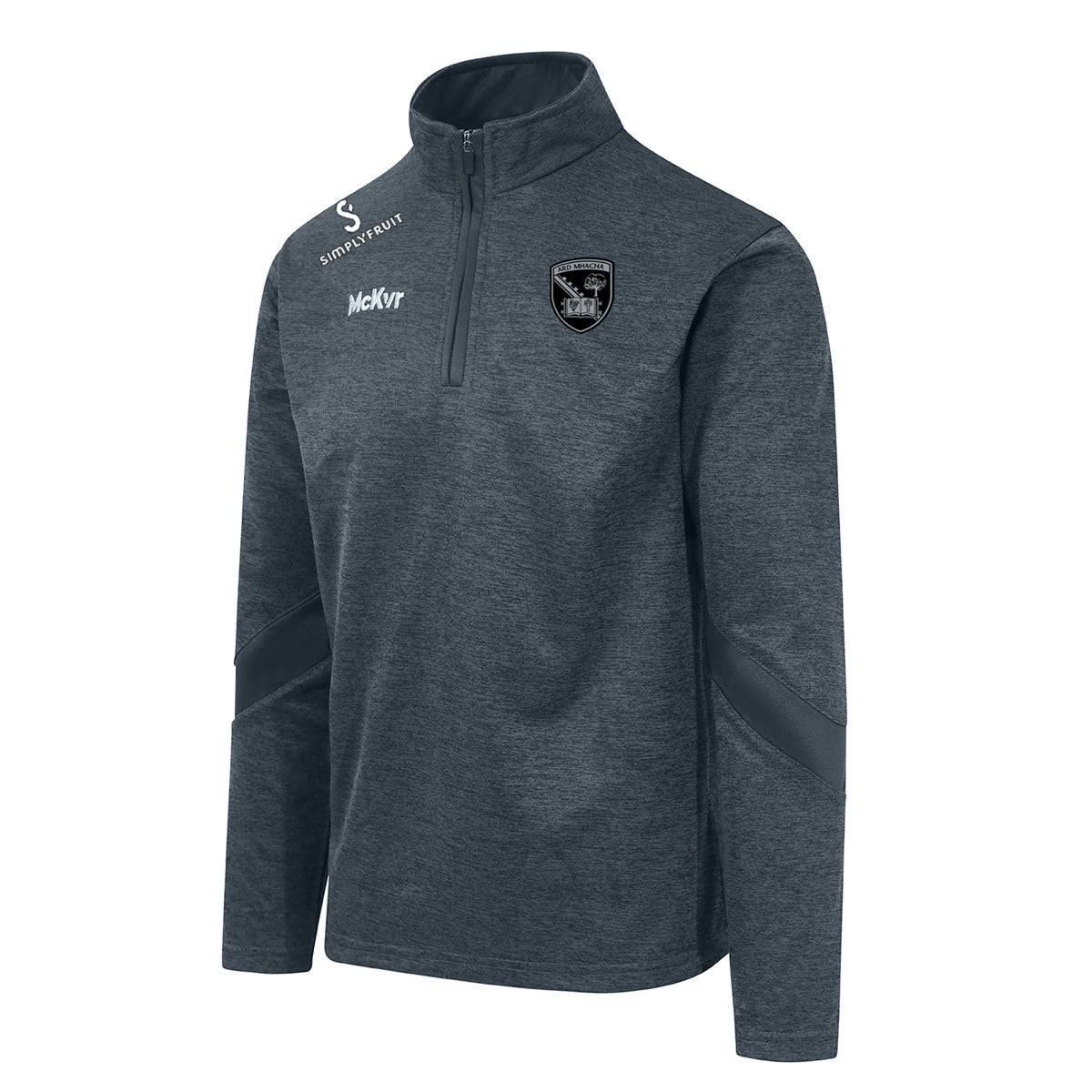 Mc Keever Armagh GAA Core 22 1/4 Zip Top -  Youth - Charcoal