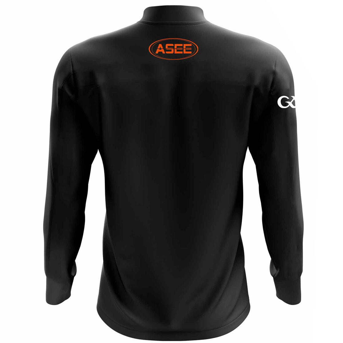 Mc Keever Armagh GAA Official Vital Full Zip Track Top - Adult - Black/White/Orange