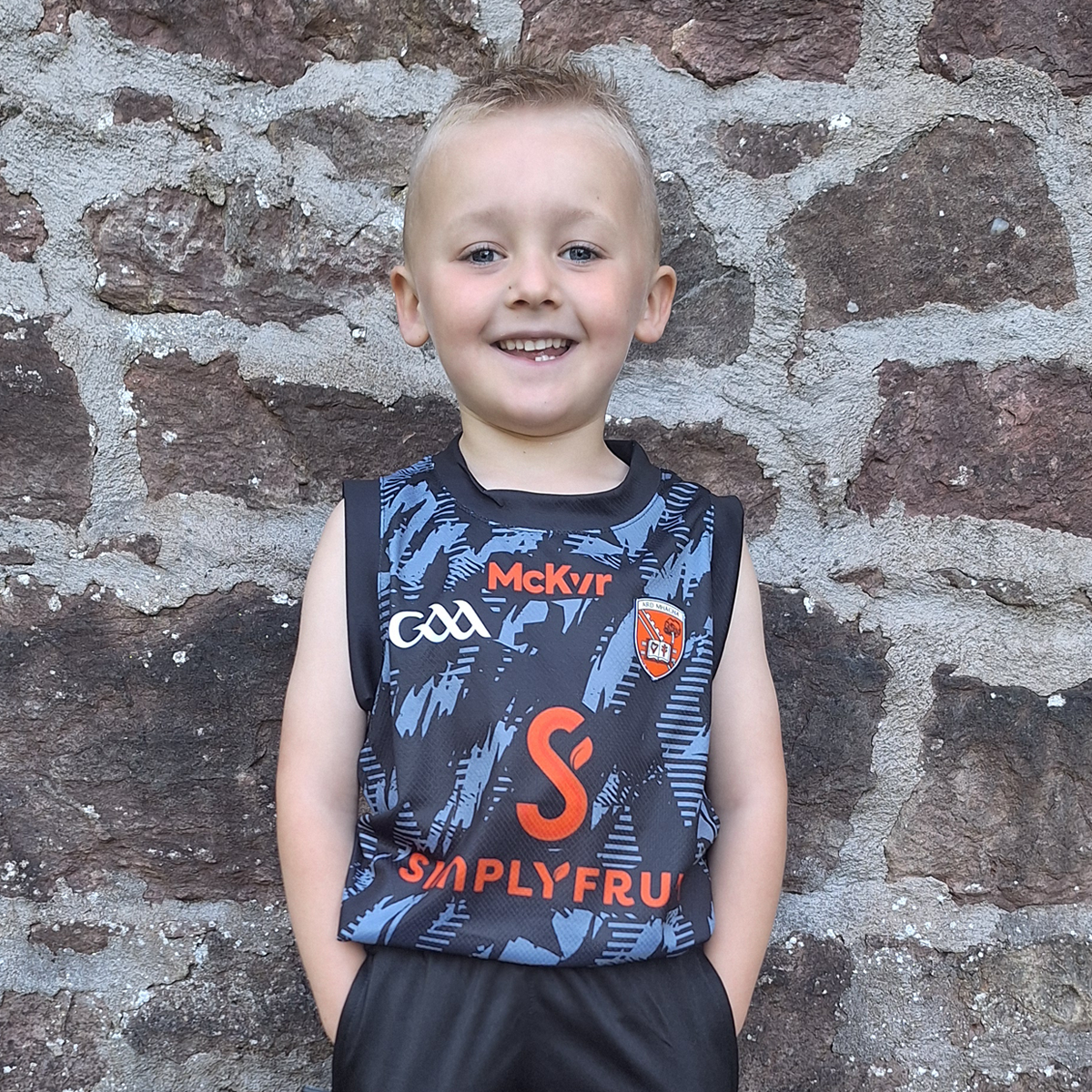 Mc Keever Armagh GAA Boost Vest - Kids - Grey/Black