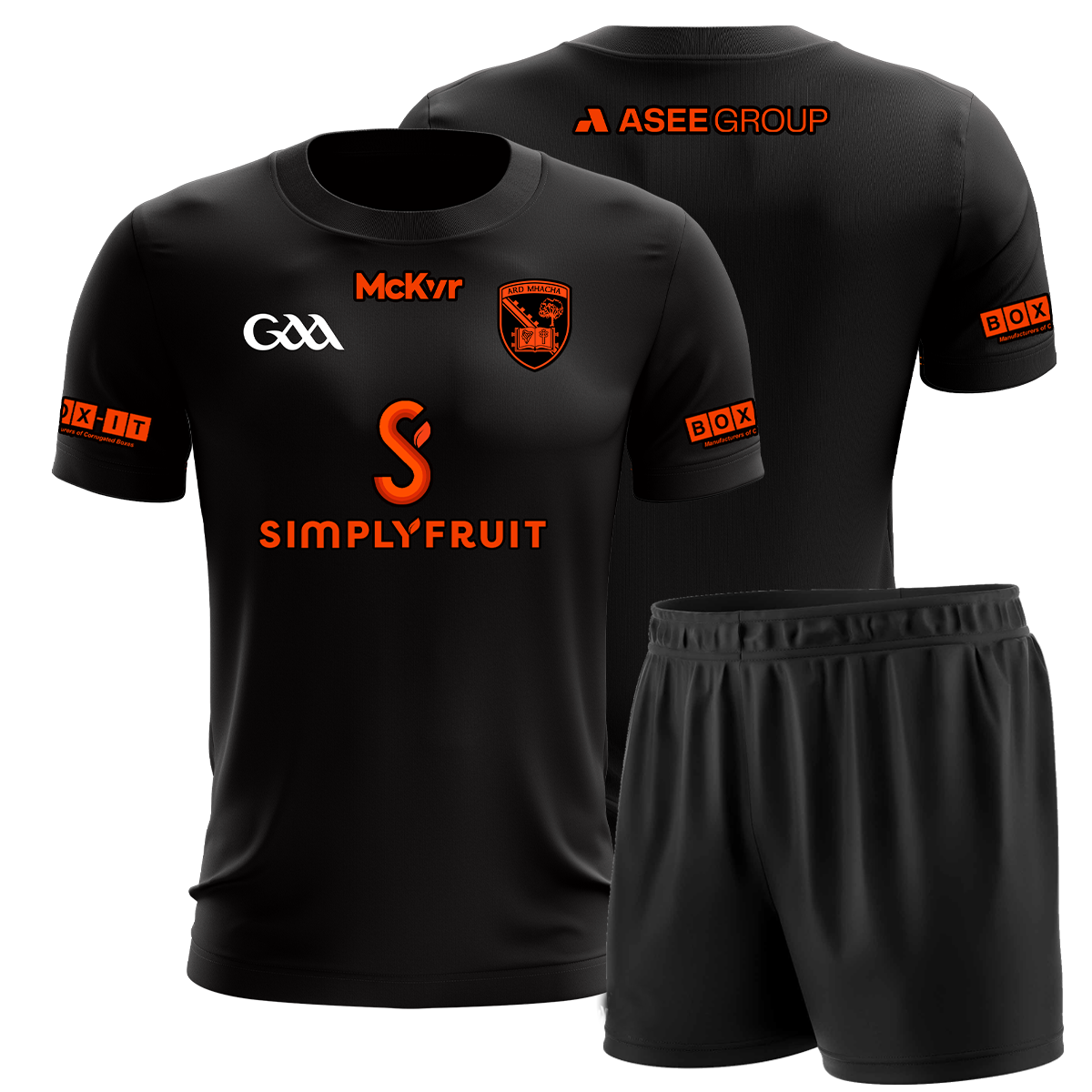McKvr Armagh GAA Away Mini Kit - Youth - Black
