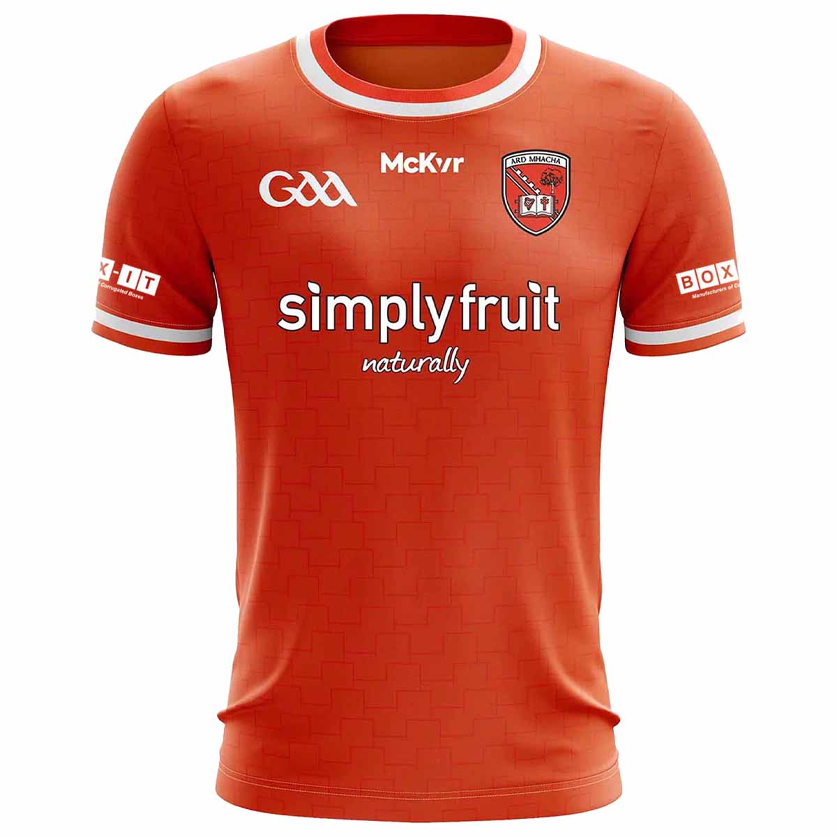 Mc Keever Armagh GAA Official Home Jersey - Adult - Orange/White