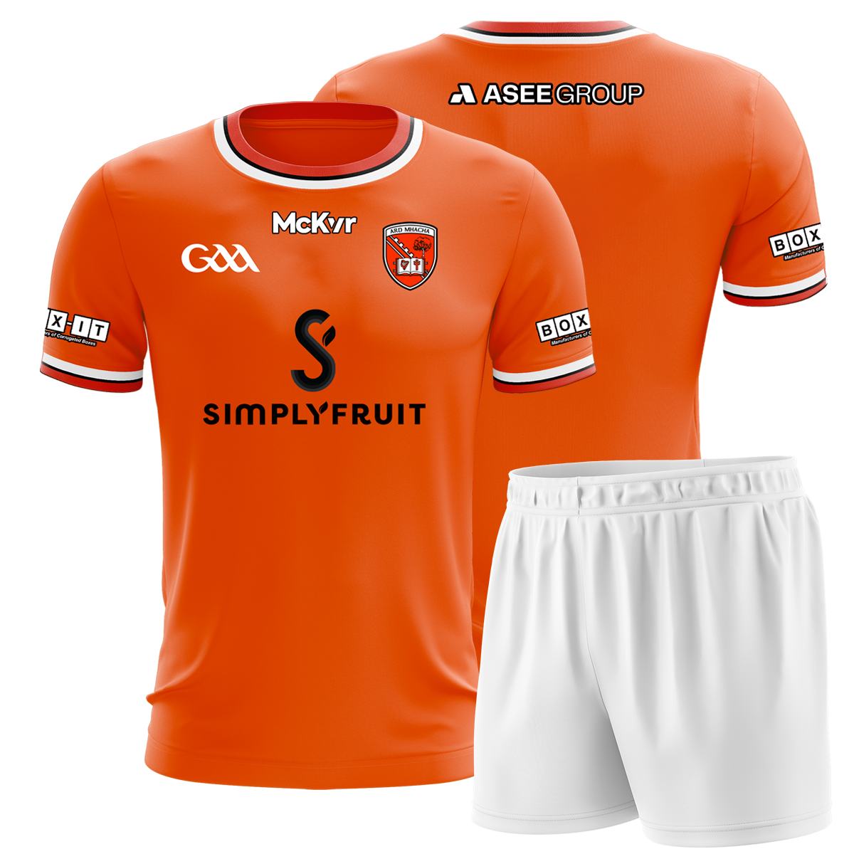 McKvr Armagh GAA Home Mini Kit - Youth - Orange