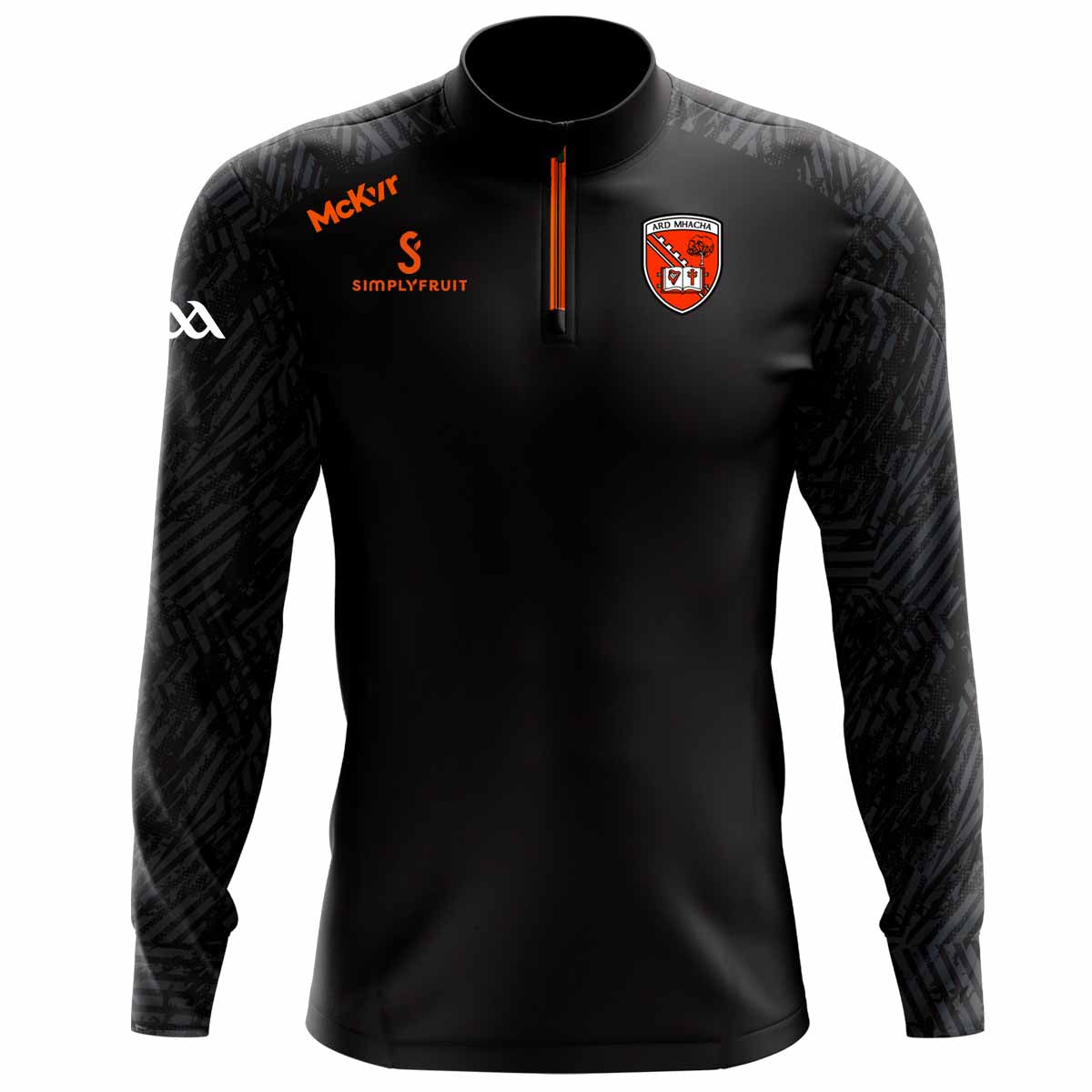 Mc Keever Armagh GAA Boost 1/4 Zip - Adult - Black/Charcoal
