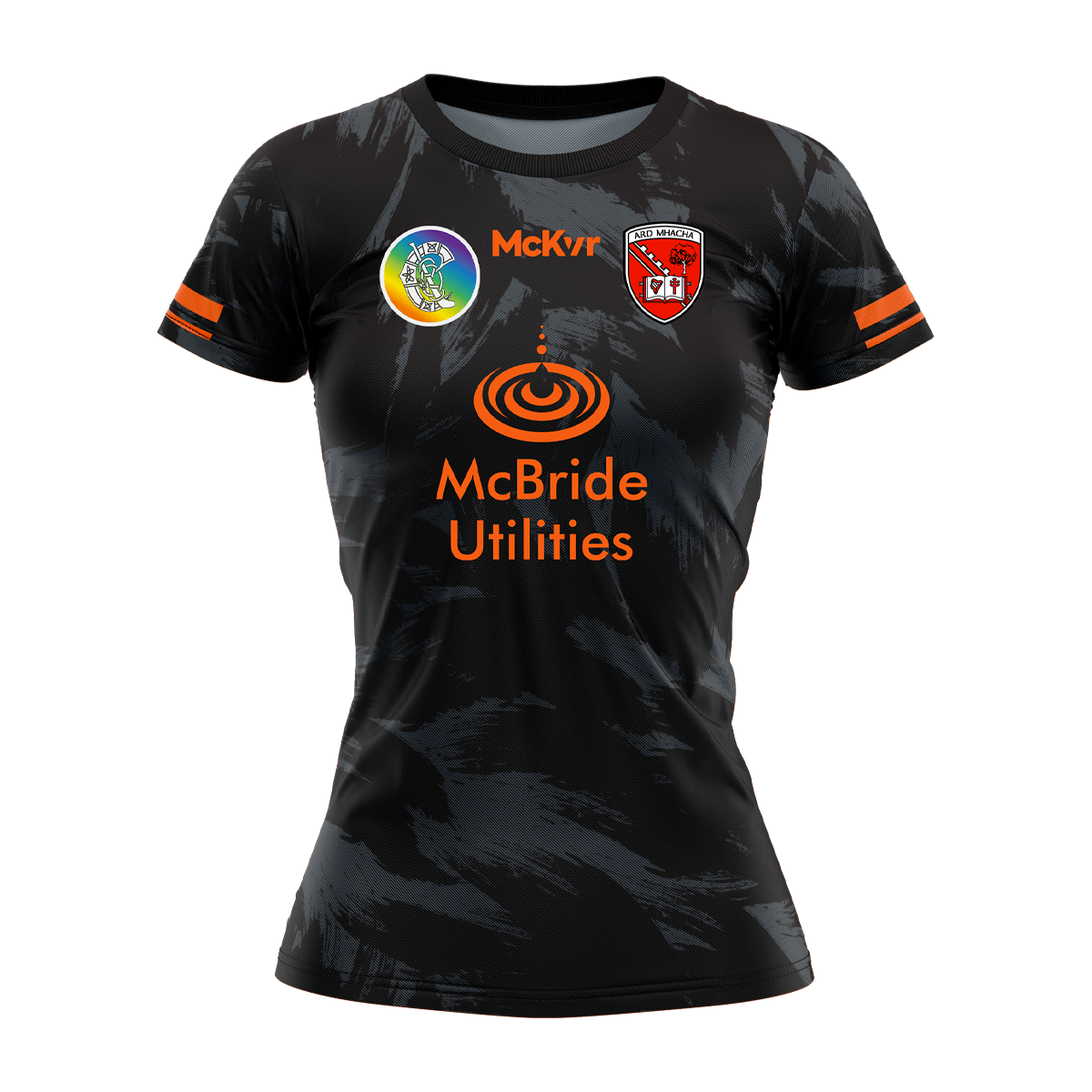 Mc Keever Armagh Camogie Official Training Jersey - Womens - Black/Grey