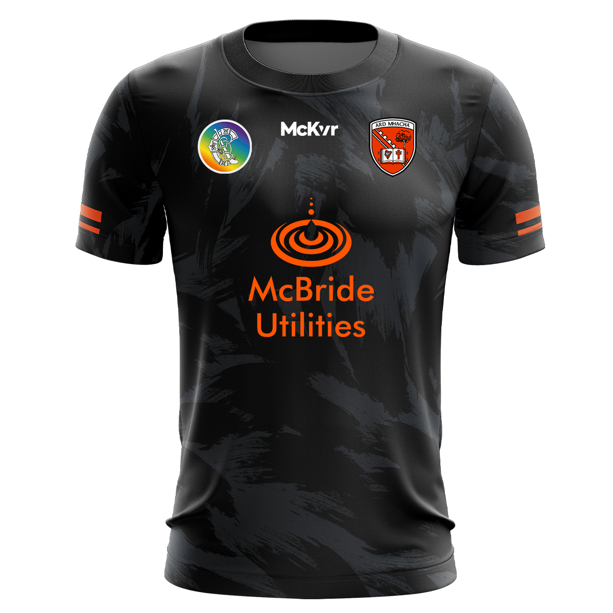 Mc Keever Armagh Camogie Official Training Jersey - Adult - Black/Grey Player Fit