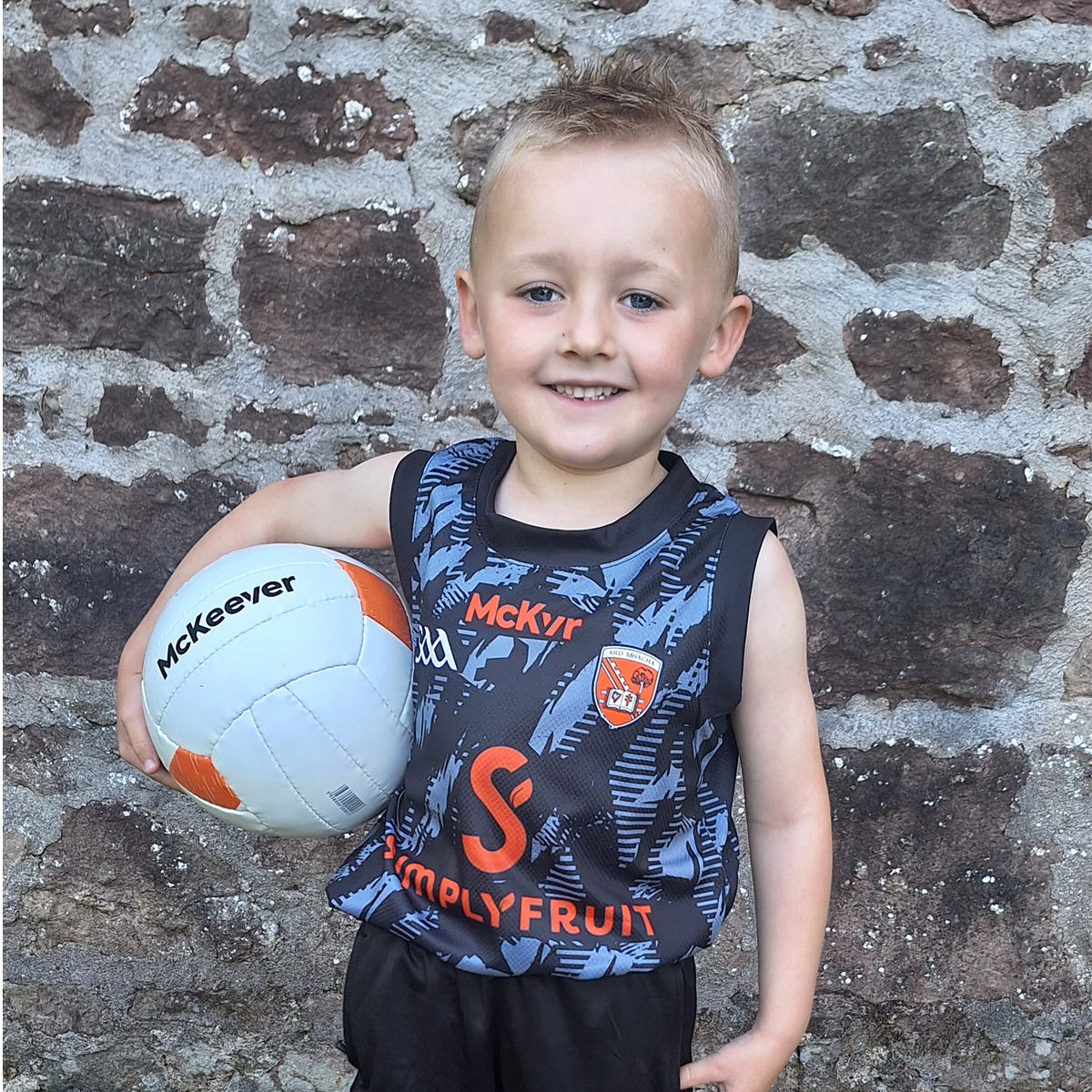 Mc Keever Armagh GAA Boost Vest - Kids - Grey/Black