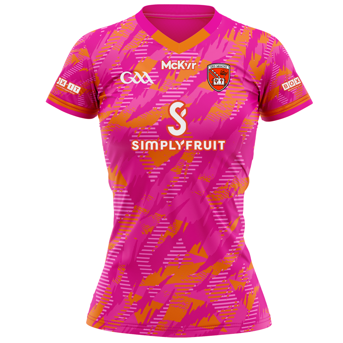 Mc Keever Armagh GAA Boost Training Jersey - Youth - Pink/Orange