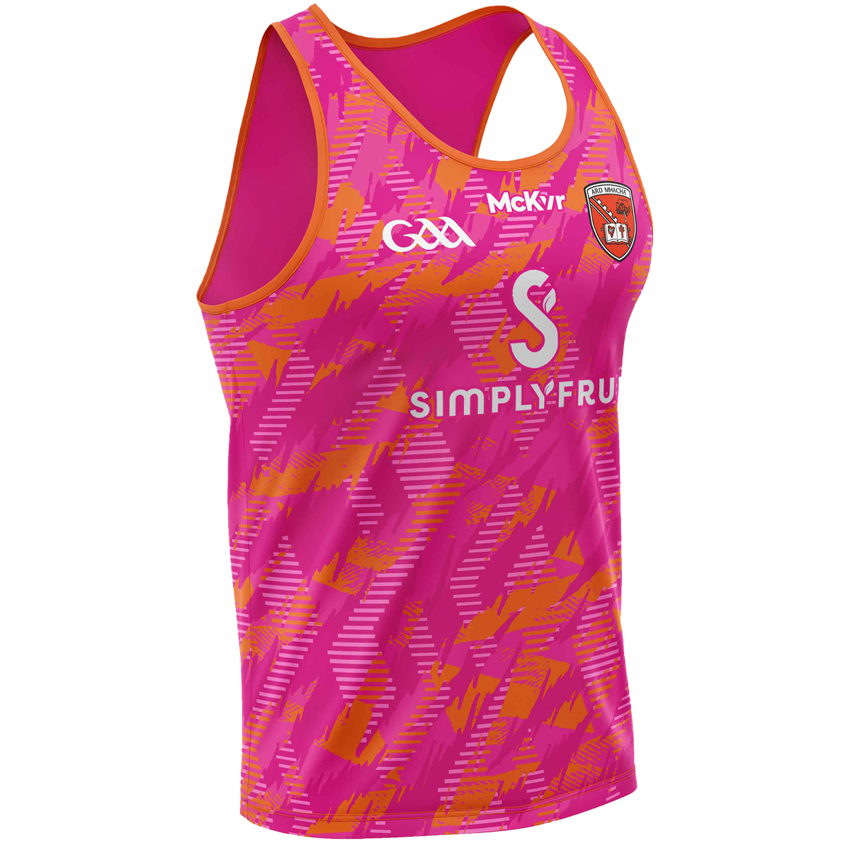 Mc Keever Armagh GAA Boost Training Vest - Youth - Pink/Orange