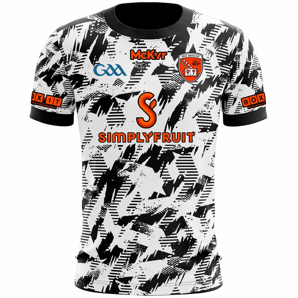 McKvr Armagh GAA Goalkeeper Jersey Youth White Black McKeever mckvr-armagh-gaa-goalkeeper-jersey-youth-white-black-mckeever