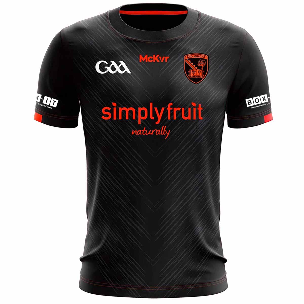McKvr Armagh GAA Official Away Jersey - Infants - Black/Orange
