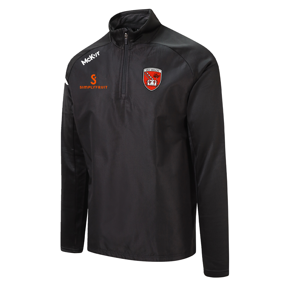 McKvr Armagh GAA Core 22 Warm Top - Youth - Black/Orange