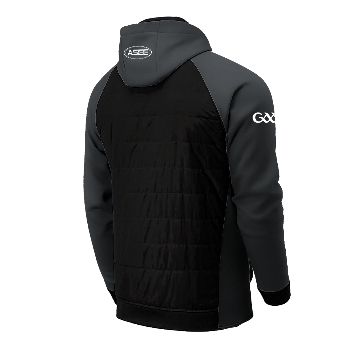 Mc Keever Armagh GAA Official Vital Interlock Hooded Jacket - Womens - Black/Charcoal