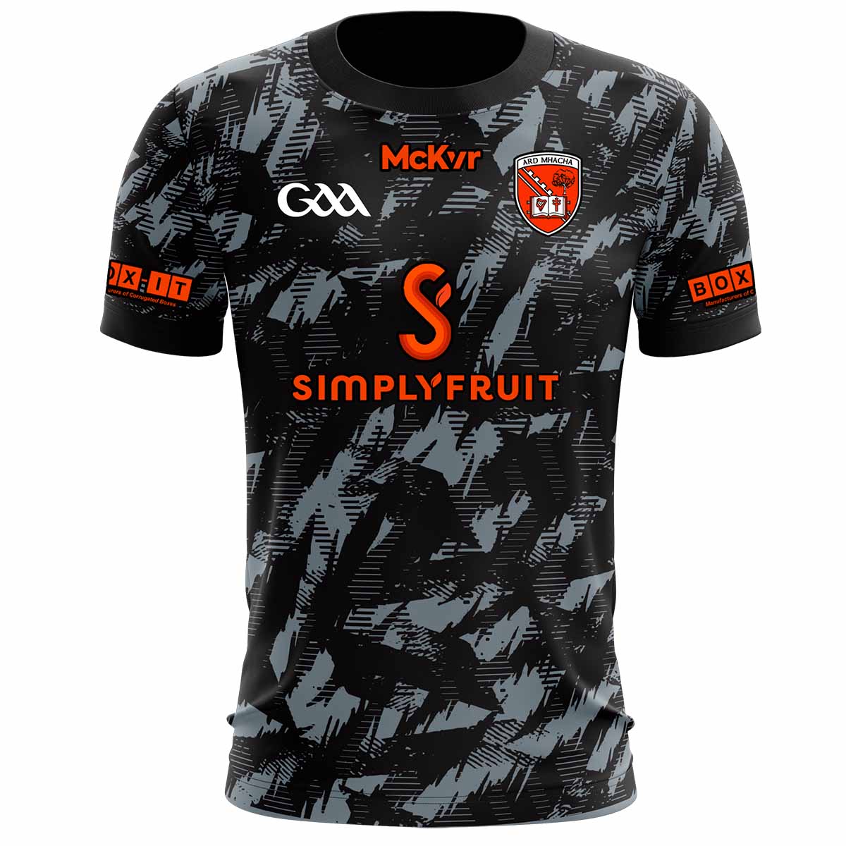 Mc Keever Armagh GAA Boost Training Jersey - Youth - Grey/Black