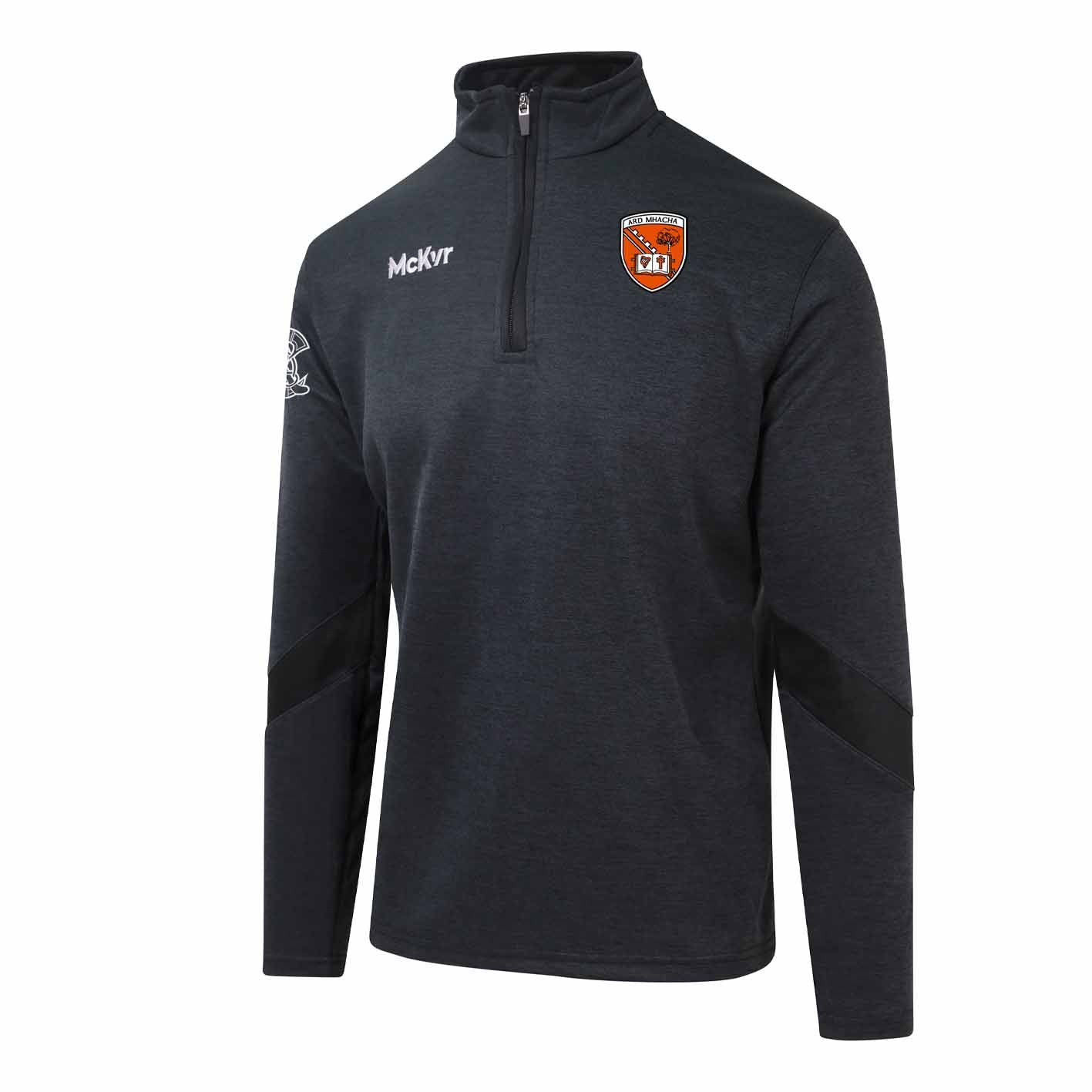 Mc Keever Armagh Camogie Official Core 22 1/4 Zip Top - Youth - Black