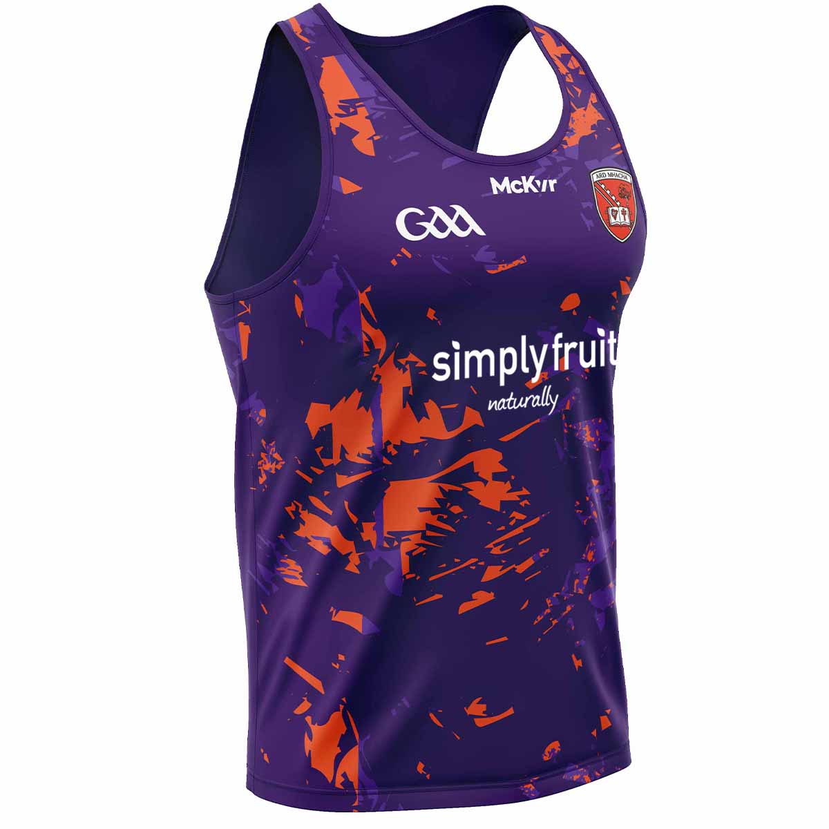 Mc Keever Armagh GAA Official Vital Training Vest - Girls - Purple/Orange