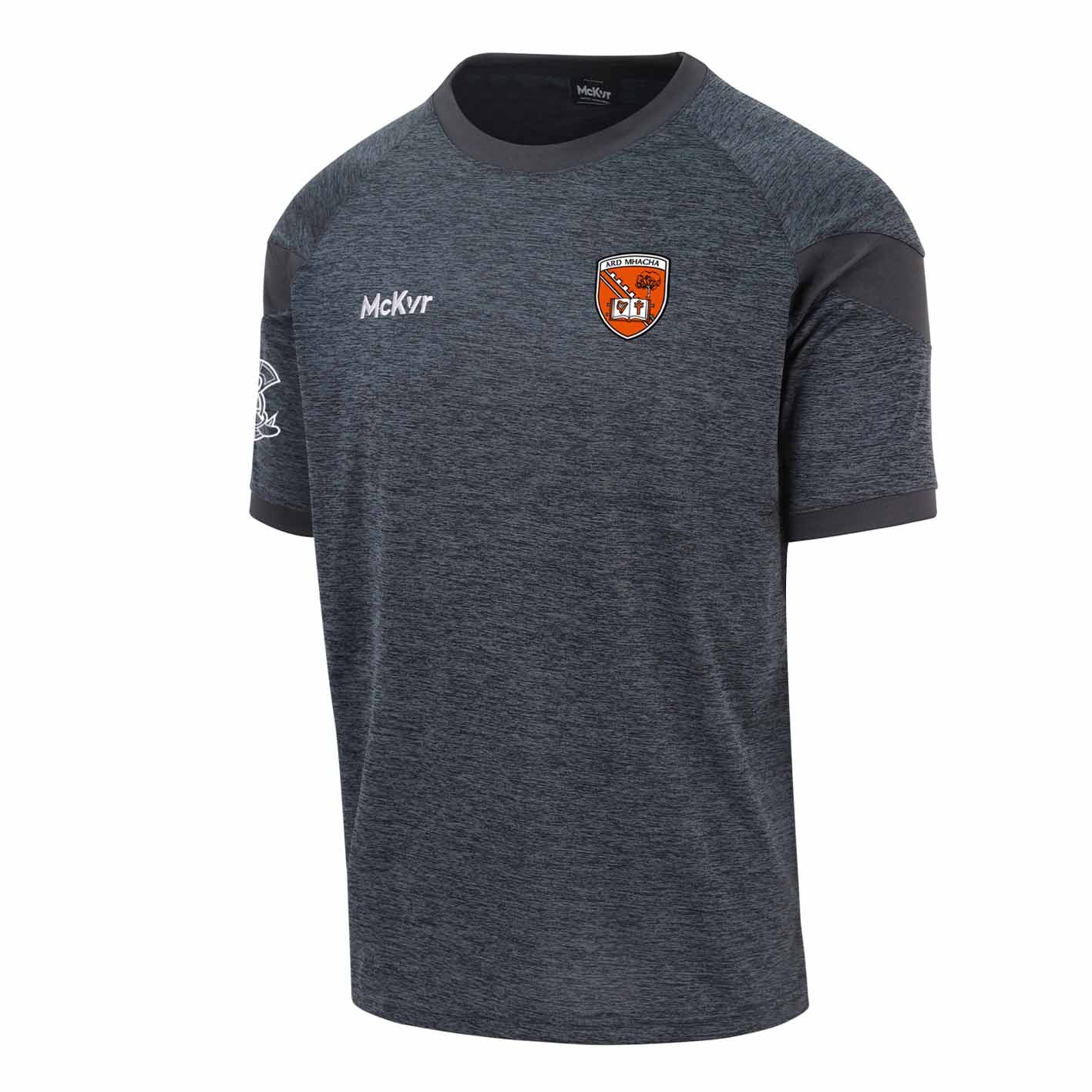 Mc Keever Armagh Camogie Official Core 22 T-Shirt - Adult - Charcoal