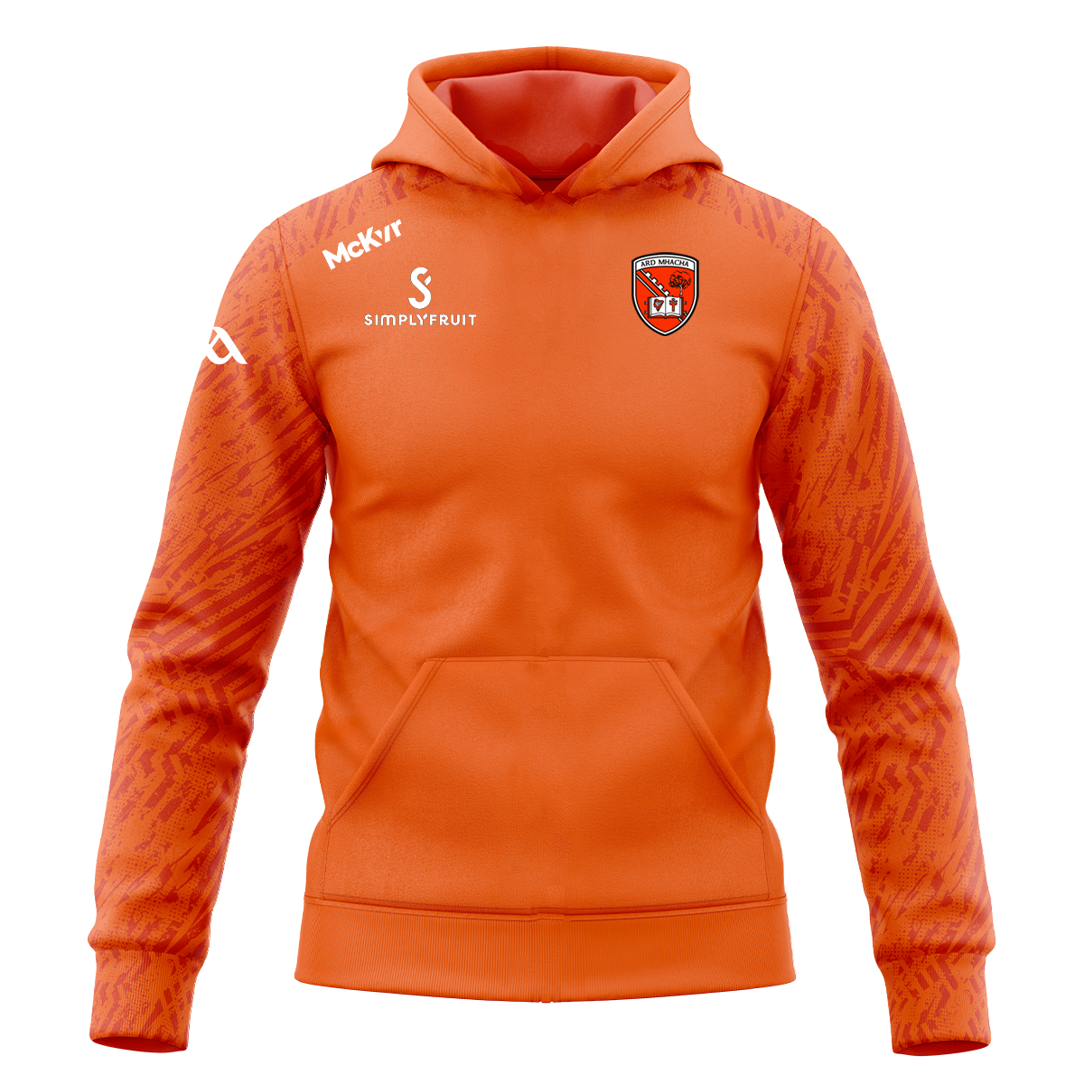 McKvr Armagh GAA Boost Hoodie - Adult - Orange/White