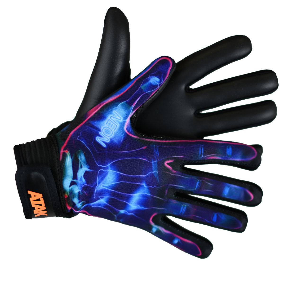 Atak Neon Blue Gloves (Adult)