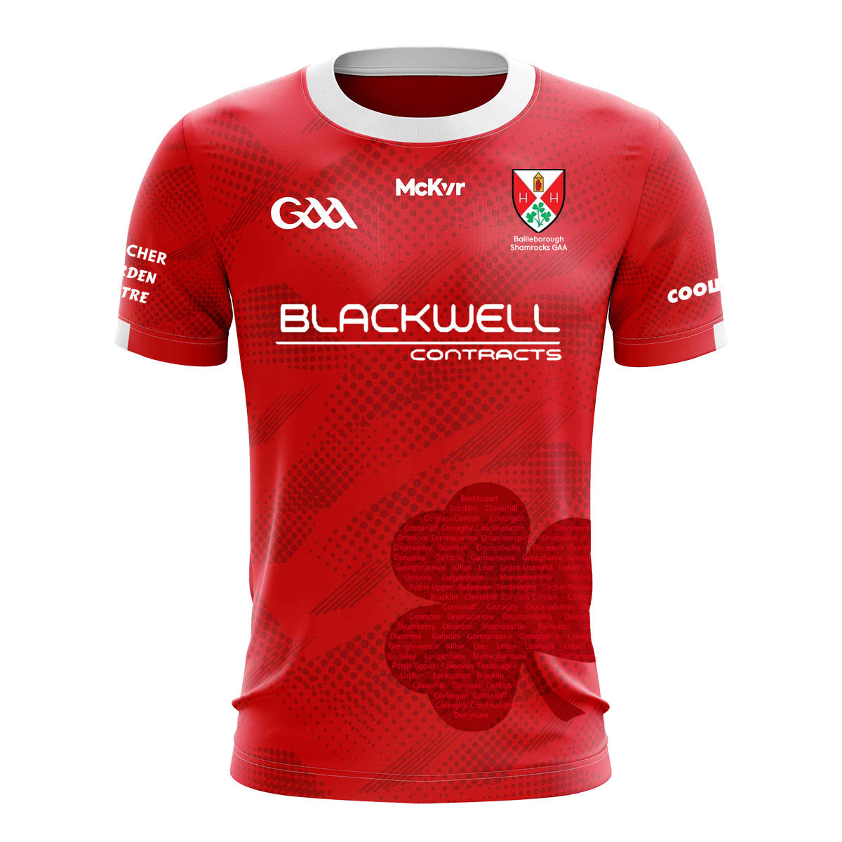 Mc Keever Bailieborough Shamrocks GAA Mens Playing Jersey - Adult - Red