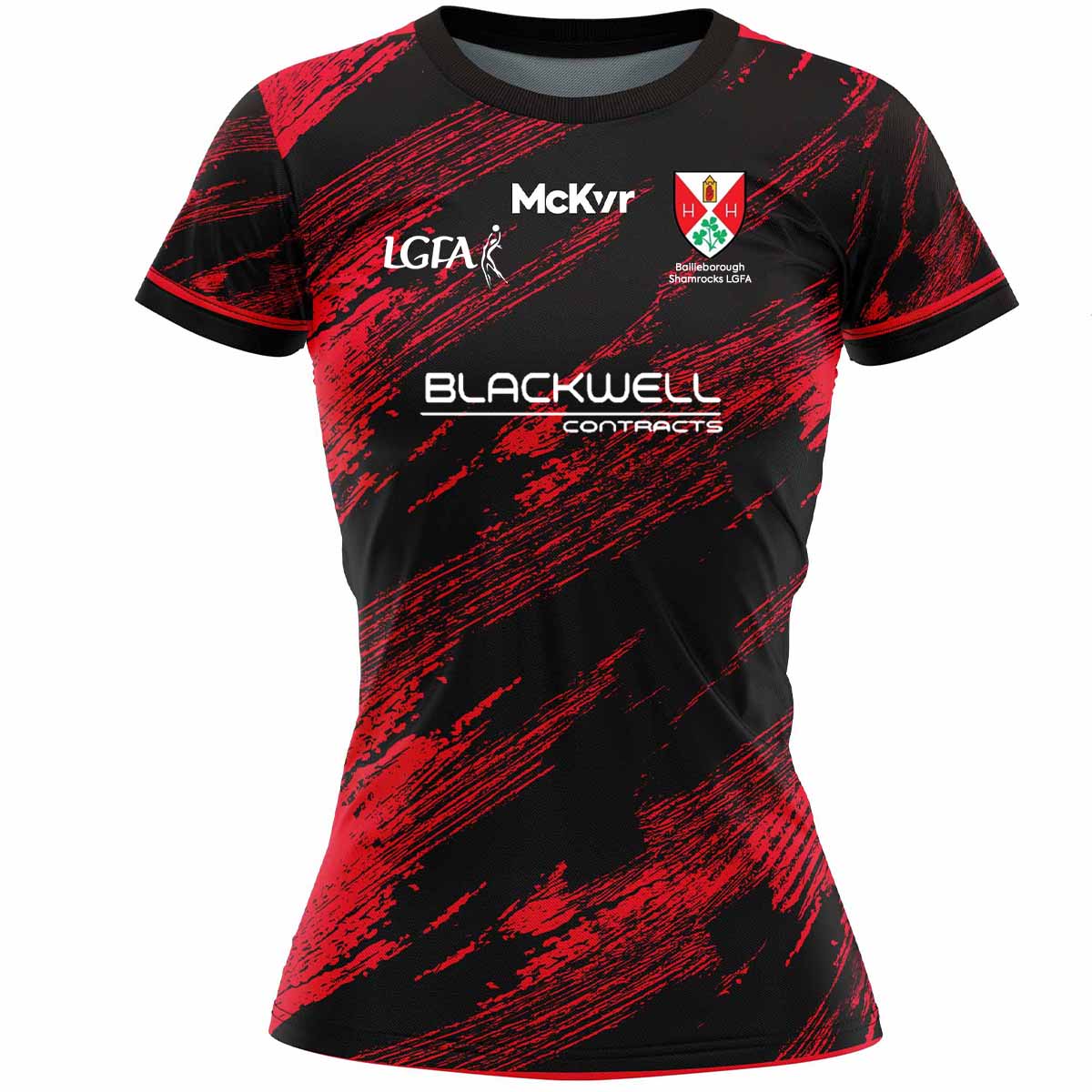 Mc Keever Bailieborough Shamrocks LGFA Training Jersey - Womens - Black/Red