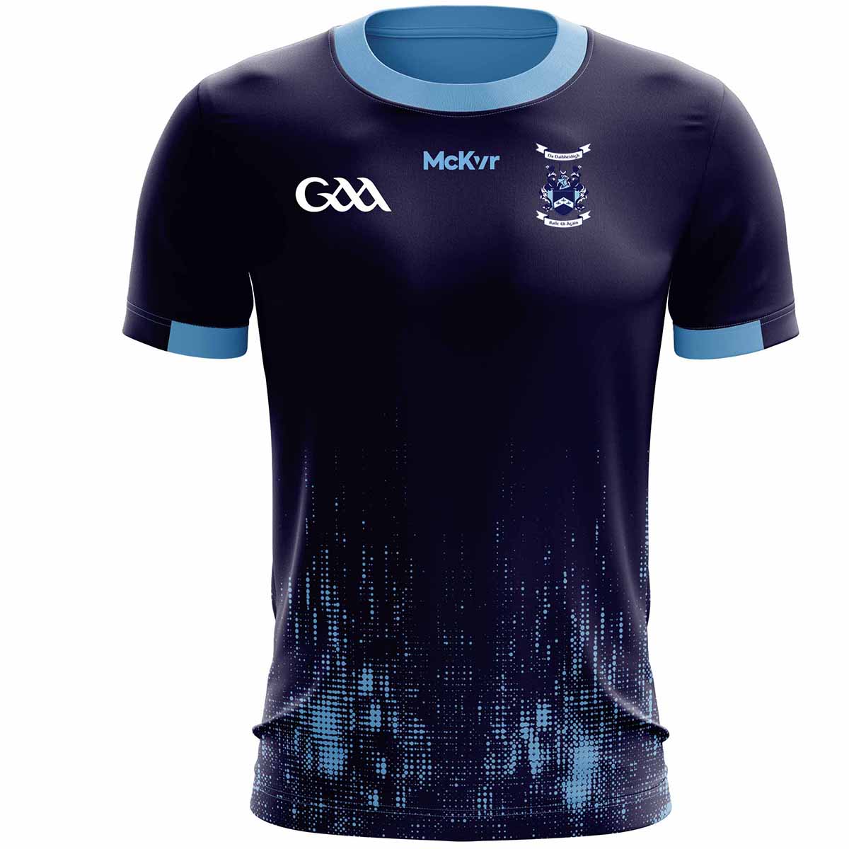 McKvr Ballyhegan Davitts GAA Training Jersey - Adult - Navy Glitch Player Fit