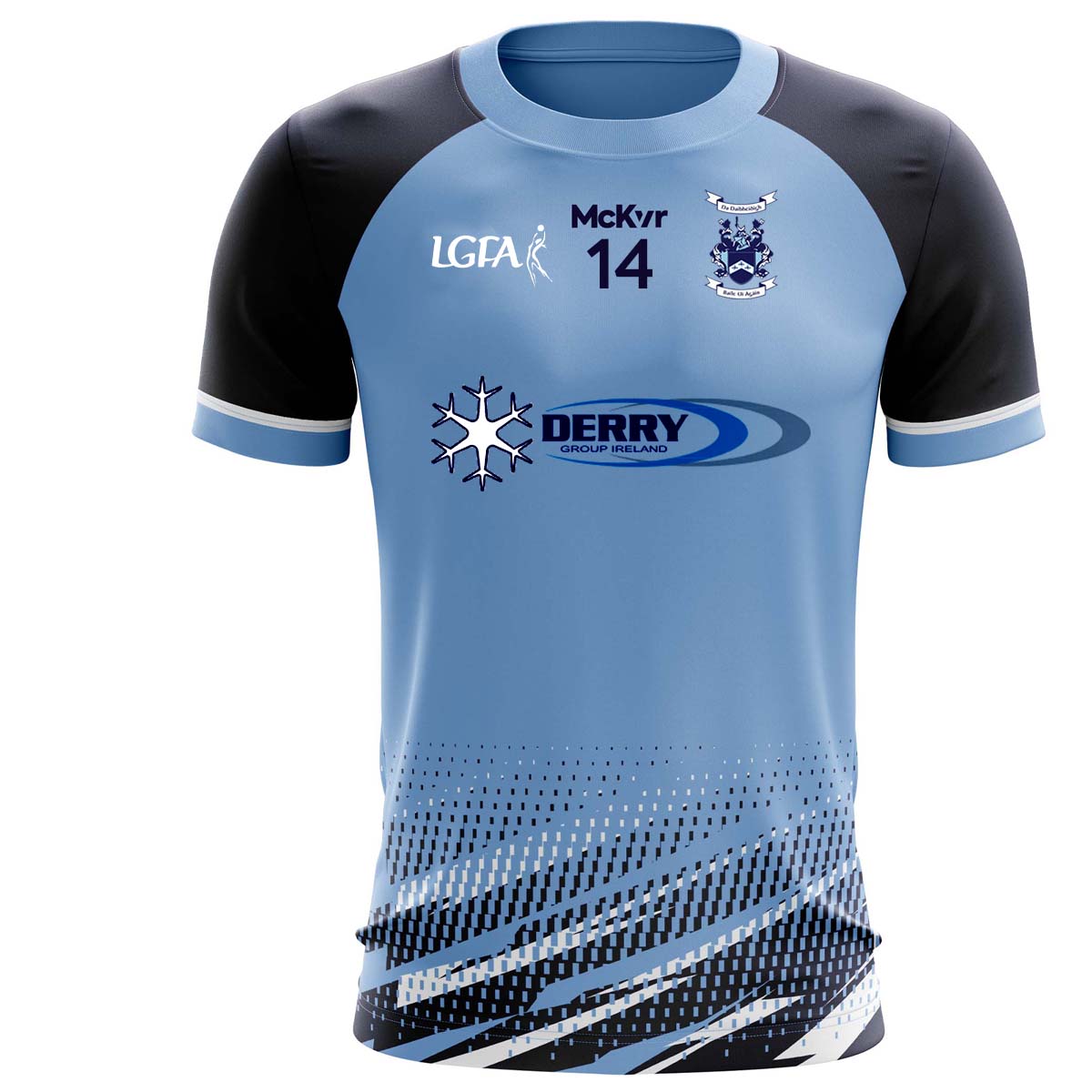 McKvr Ballyhegan Davitts LGFA Numbered Playing Jersey - Adult - Blue Player Fit