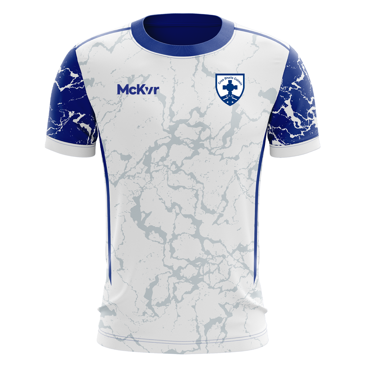 Mc Keever Blessington GAA Training Jersey - Adult - White Player Fit