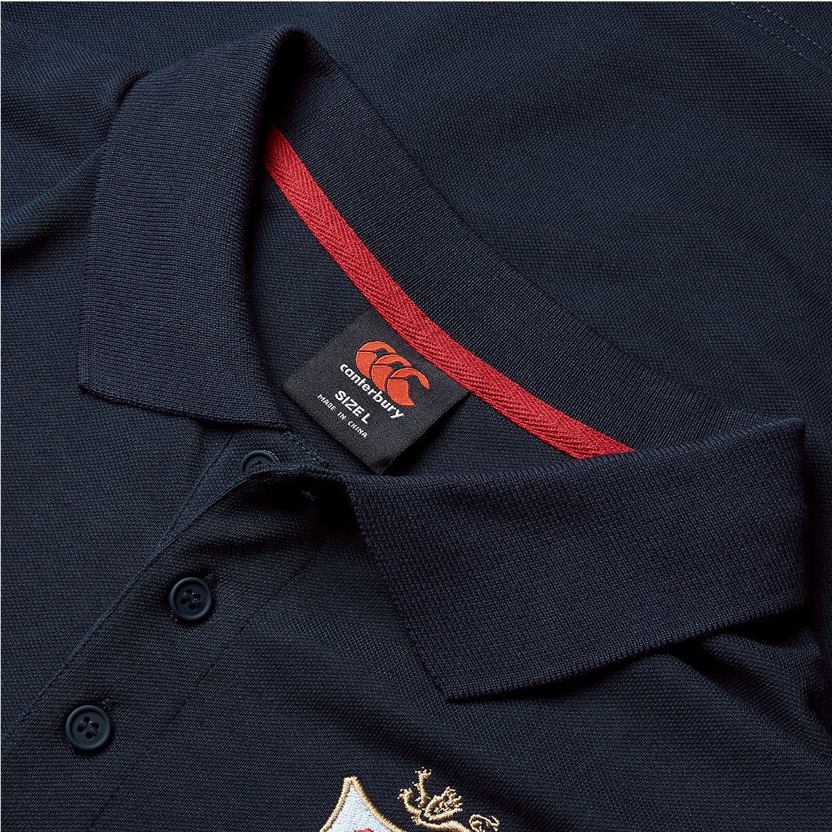 Canterbury British and Irish Lions Pique Rugby Polo - Mens - Dark Sapphire
