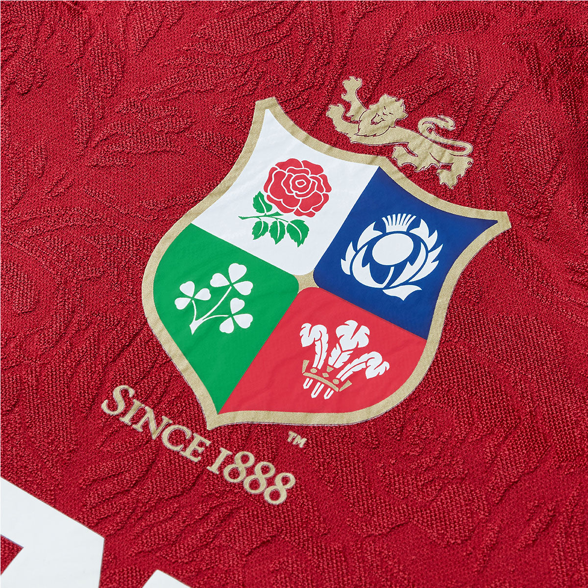 Canterbury British and Irish Lions Replica Rugby Jersey - Youth - Red Dahilia