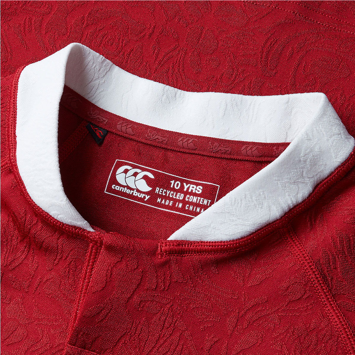 Canterbury British and Irish Lions Replica Rugby Jersey - Youth - Red Dahilia
