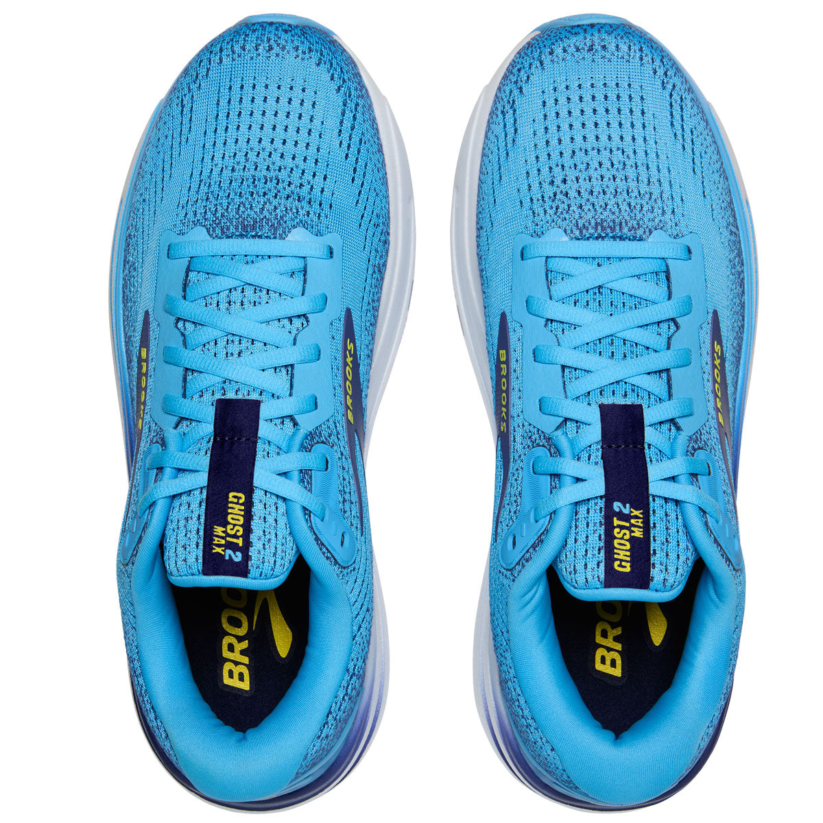 Brooks Ghost Max 2 Running Shoes - Mens - Bonnie Blue/Blue Ribbon/Yellow
