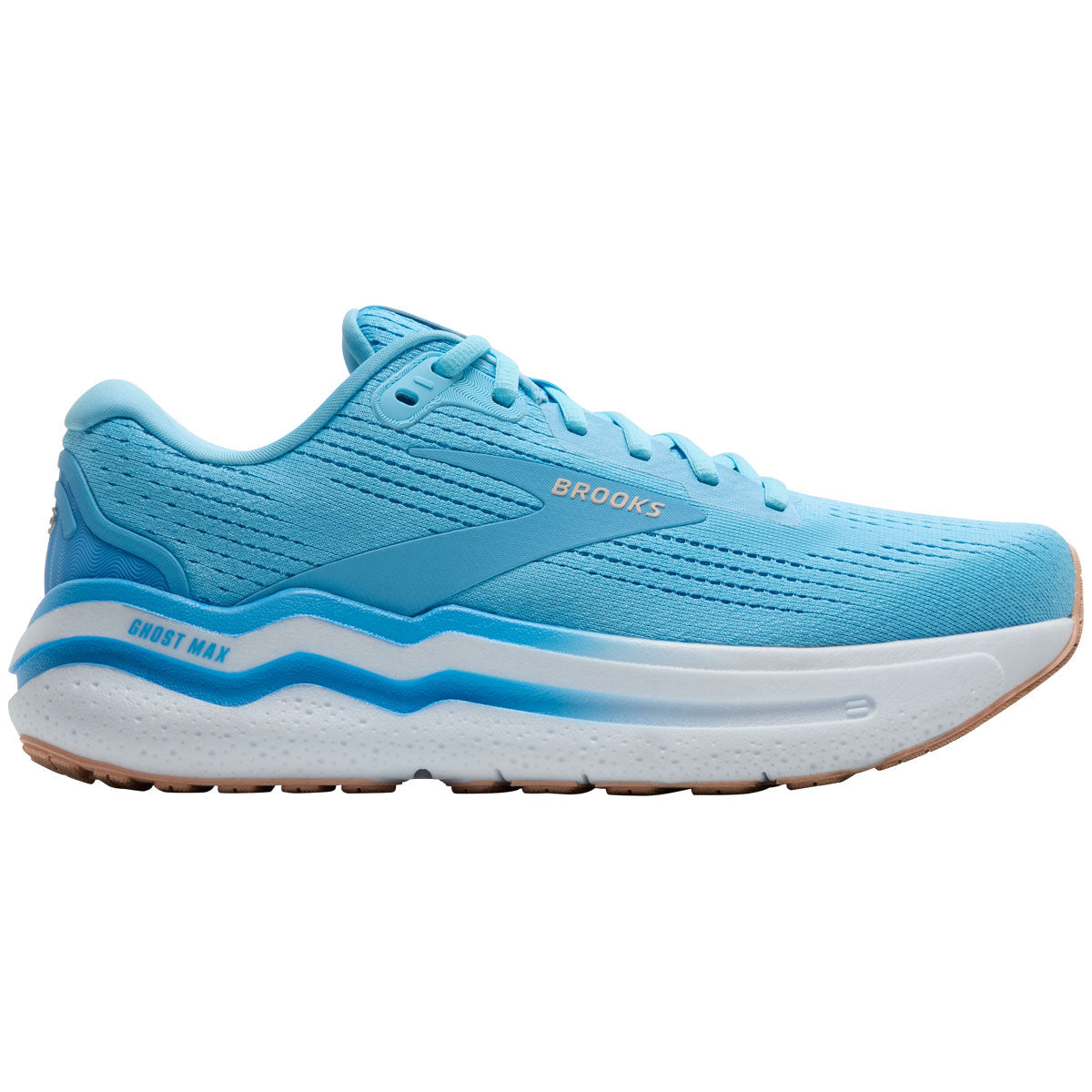 Brooks Ghost Max 2 Running Shoes - Womens - Baltic Sea/Bonnie Blue/Peach