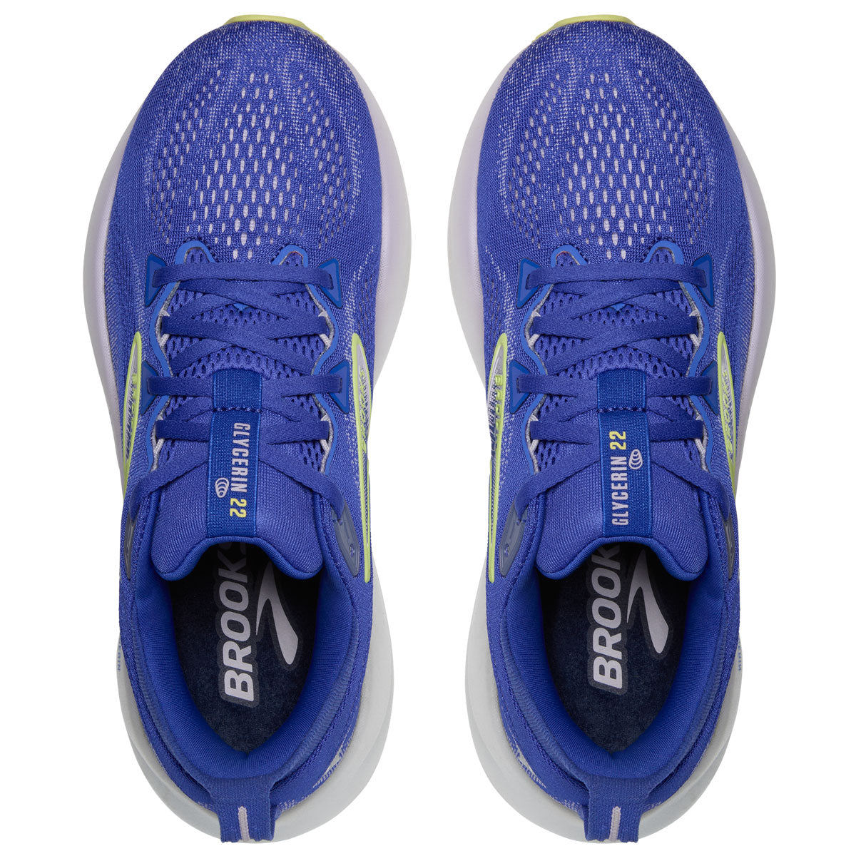 Brooks Glycerin 22 Running Shoes - Womens - Amparo Blue/Hyper Iris/Yellow