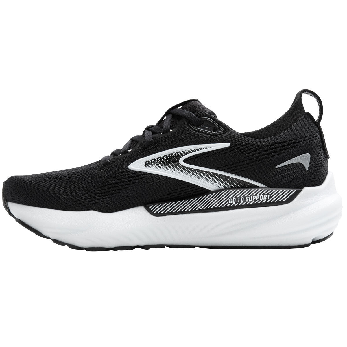 Brooks Glycerin GTS 22 Running Shoes - Womens - Black/Grey/White