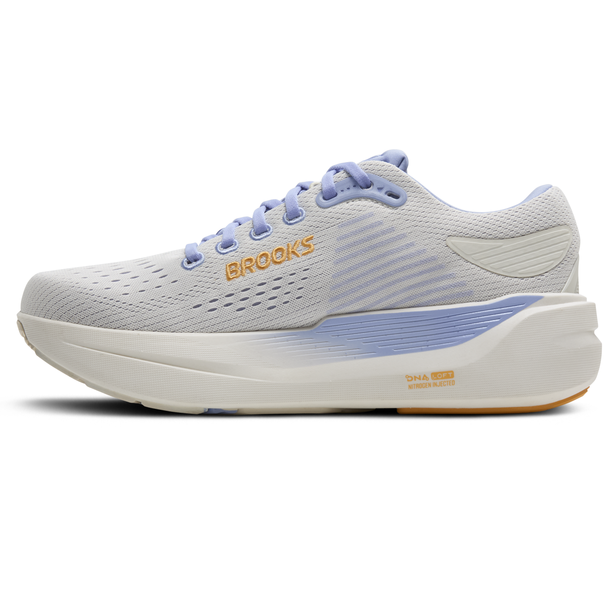 Brooks Ghost Max 3 Running Shoes - Womens - Coconut/Blue Heron/Orange