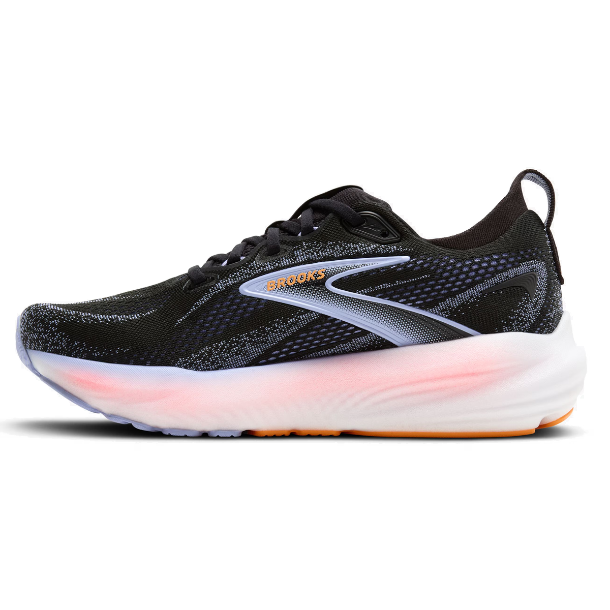 Brooks Glycerin 22 Running Shoes - Womens - Black/Blue Heron/Orange