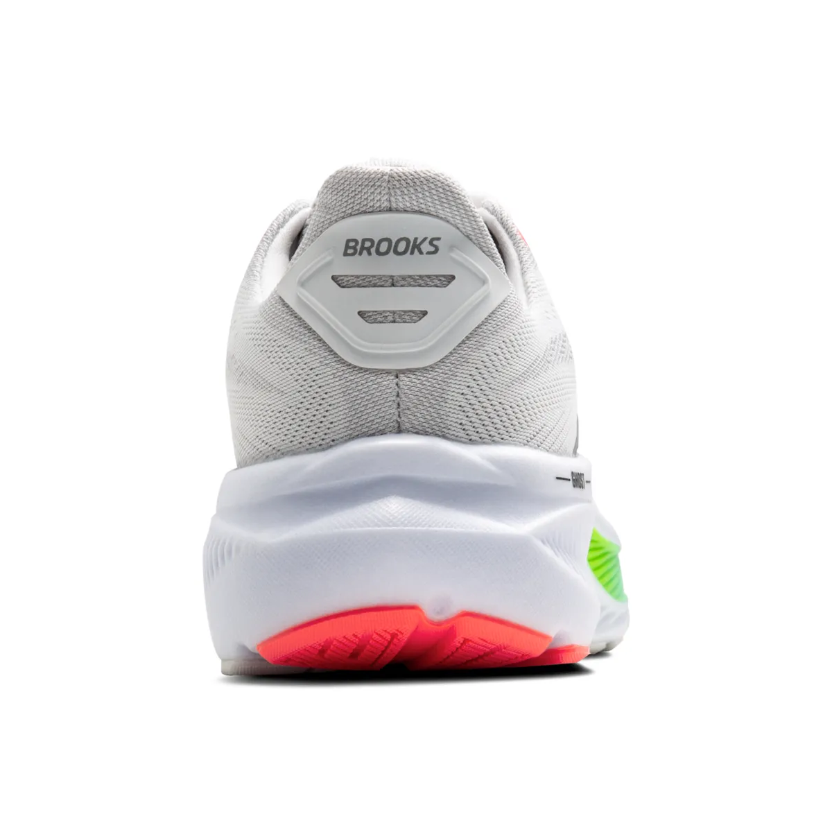 Brooks Ghost 17 Running Shoes - Mens - White/Pink Clay/Gecko