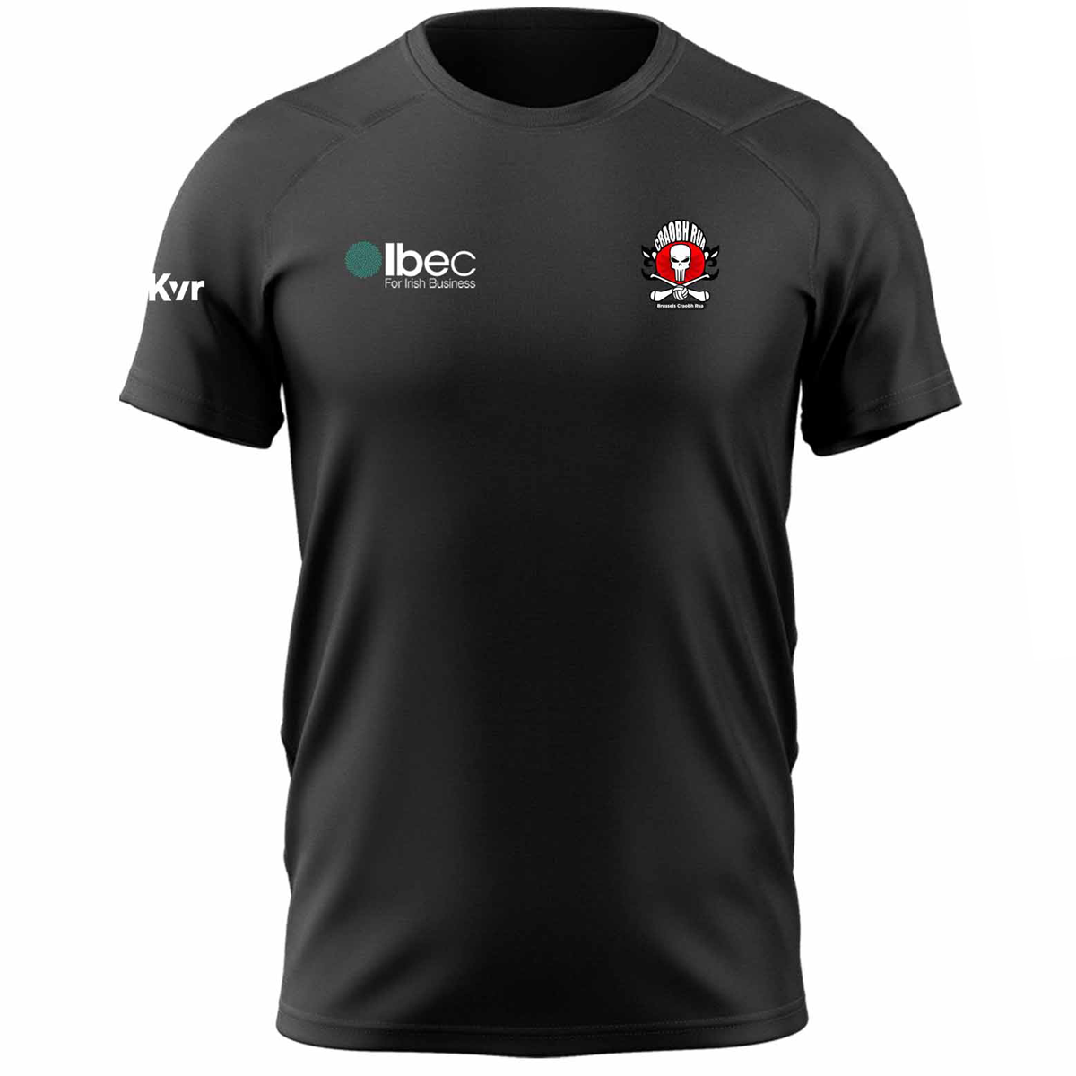 McKvr Brussels Craobh Rua Ladies Core Pro Cotton Tee - Youth - Black
