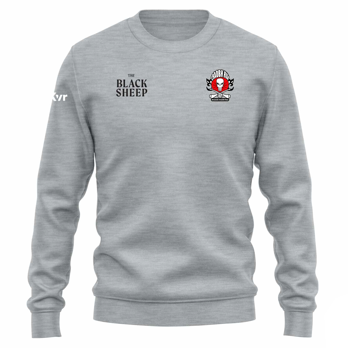 McKvr Brussels Craobh Rua Core Pro Cotton Sweat Top - Youth - Light Grey