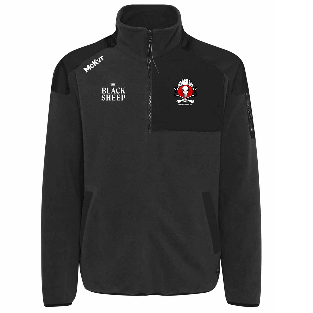 McKvr Brussels Craobh Rua Core Pro 1/4 Zip Fleece - Youth - Black